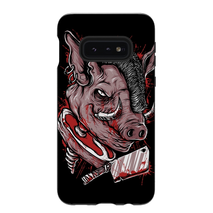 Galaxy S10e StrongFit Pig Saw by Afif Quilimo