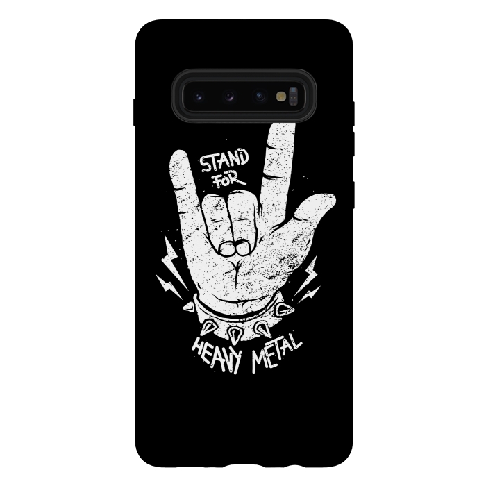 Galaxy S10 plus StrongFit Stand for Heavy Metal by Afif Quilimo