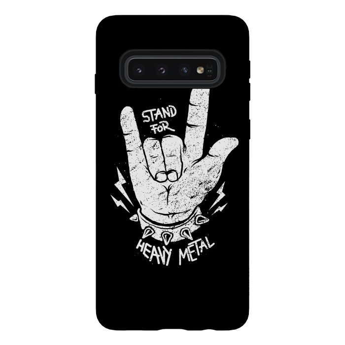 Galaxy S10 StrongFit Stand for Heavy Metal by Afif Quilimo