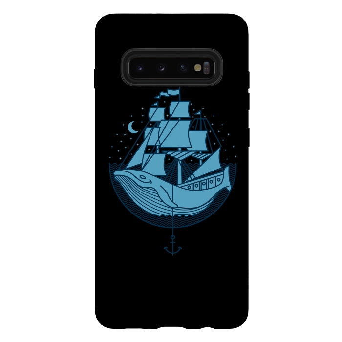 Galaxy S10 plus StrongFit Whaleship by Afif Quilimo