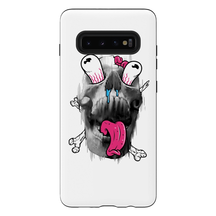 Galaxy S10 plus StrongFit Scary Skull by Afif Quilimo