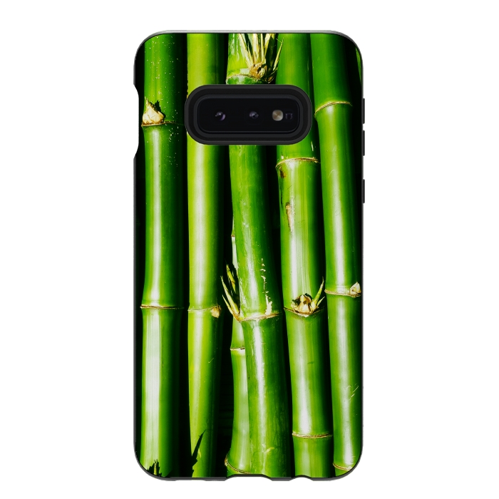 Galaxy S10e StrongFit Bamboo Zen Green Nature by BluedarkArt