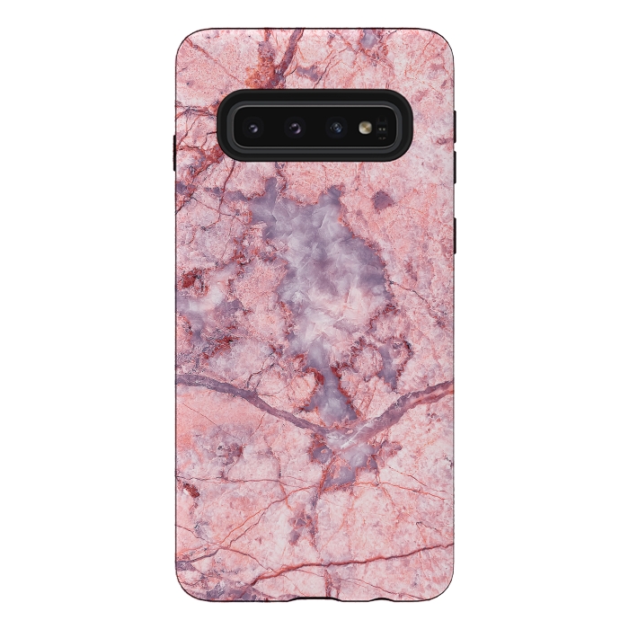 Galaxy S10 StrongFit Pink Marble by Art Design Works