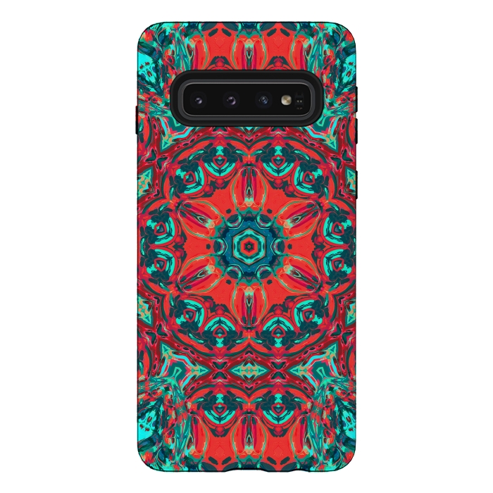 Galaxy S10 StrongFit Abstract Mandala II by Art Design Works