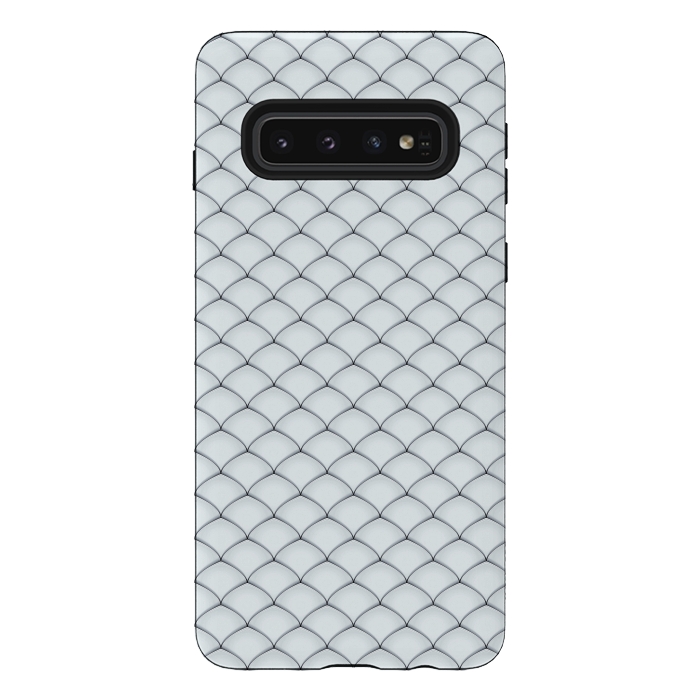 Galaxy S10 StrongFit Fish Scale Pattern by Art Design Works