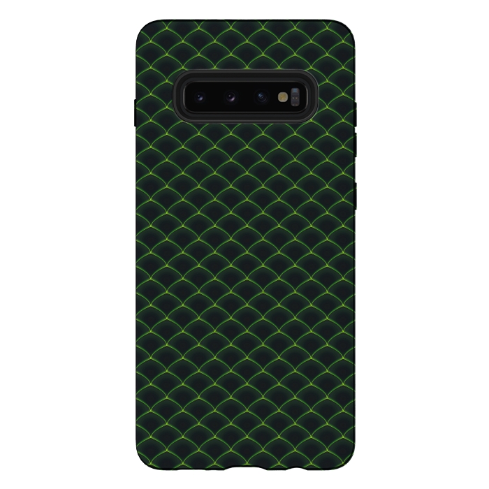 Galaxy S10 plus StrongFit Reptile Scales Pattern by Art Design Works