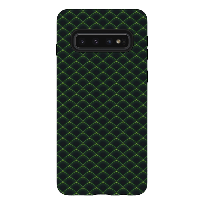 Galaxy S10 StrongFit Reptile Scales Pattern by Art Design Works