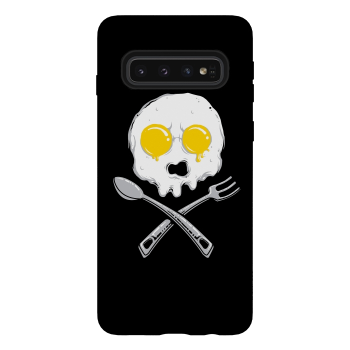 Galaxy S10 StrongFit Eggskull by Afif Quilimo
