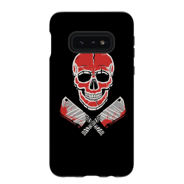 Galaxy S10e StrongFit Skull Meat by Afif Quilimo