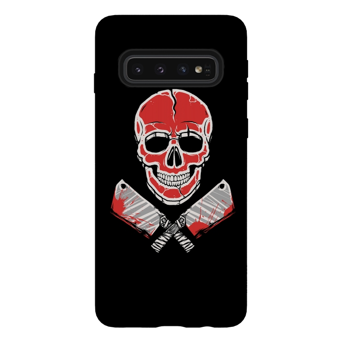 Galaxy S10 StrongFit Skull Meat by Afif Quilimo