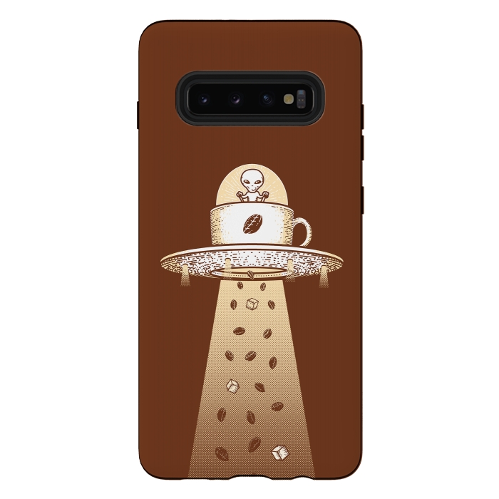 Galaxy S10 plus StrongFit Alien Coffee Invasion by Afif Quilimo