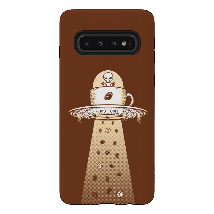 Galaxy S10 StrongFit Alien Coffee Invasion by Afif Quilimo