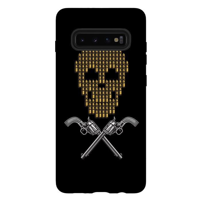 Galaxy S10 plus StrongFit Skull Bullets by Afif Quilimo