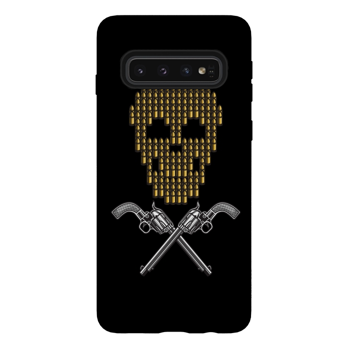 Galaxy S10 StrongFit Skull Bullets by Afif Quilimo