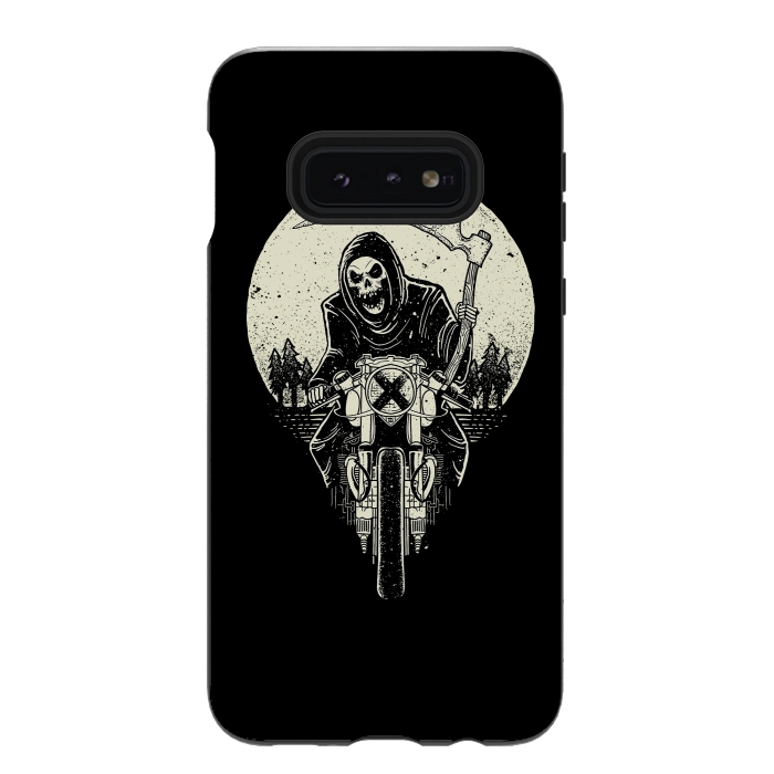 Galaxy S10e StrongFit Grim Racer by Afif Quilimo