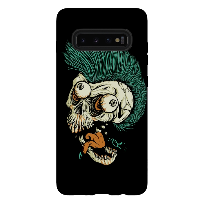 Galaxy S10 plus StrongFit Skull Punk Style by Afif Quilimo