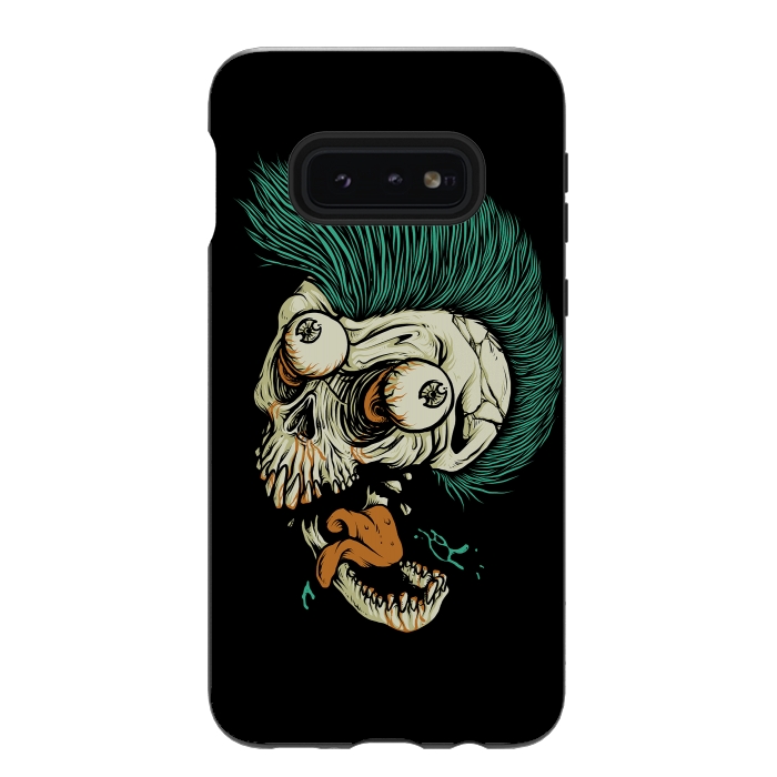 Galaxy S10e StrongFit Skull Punk Style by Afif Quilimo