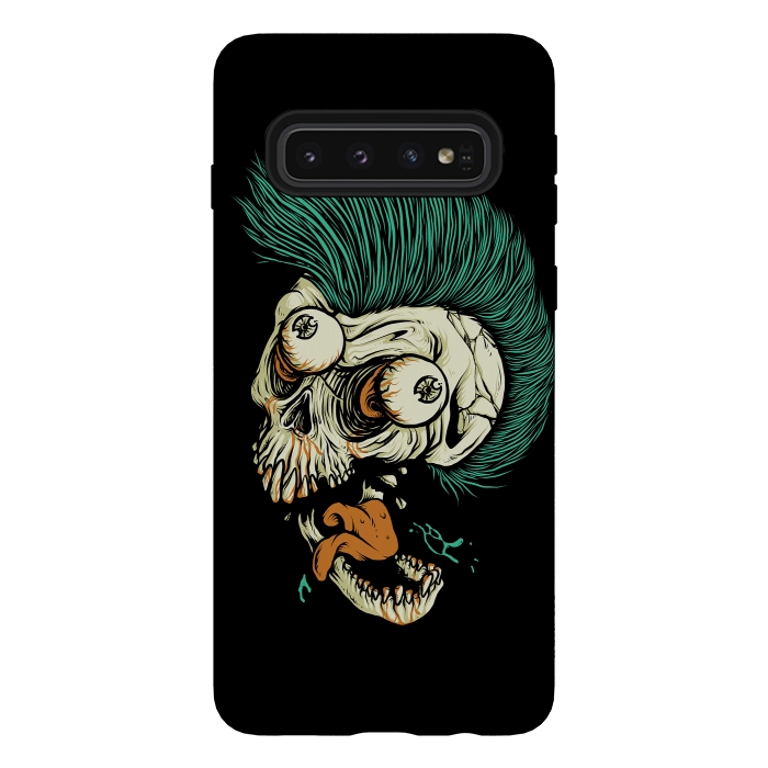 Galaxy S10 StrongFit Skull Punk Style by Afif Quilimo