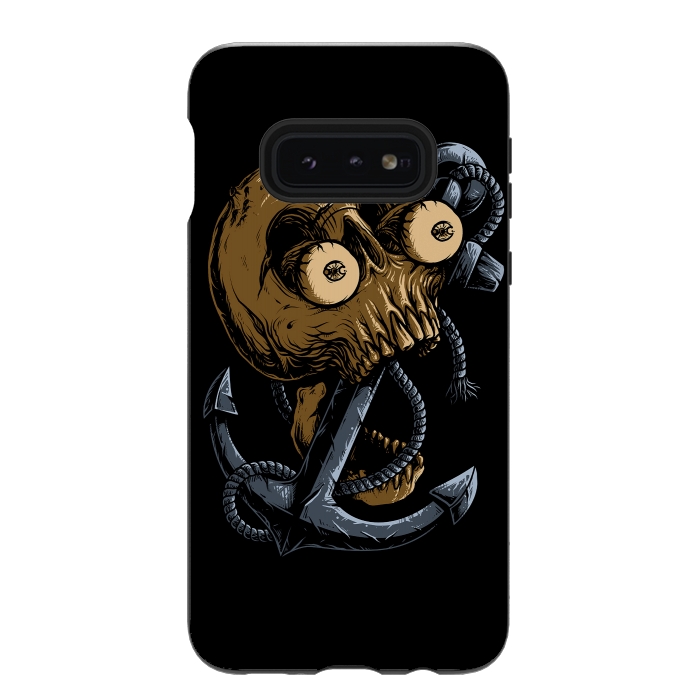 Galaxy S10e StrongFit Skull Anchor by Afif Quilimo