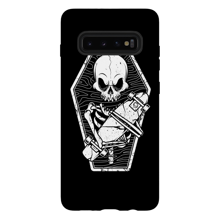Galaxy S10 plus StrongFit Skull Until the End by Afif Quilimo