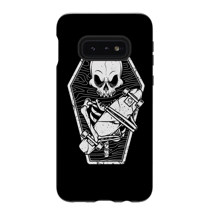Galaxy S10e StrongFit Skull Until the End by Afif Quilimo