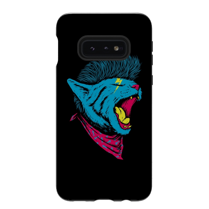 Galaxy S10e StrongFit Cat Punk by Afif Quilimo