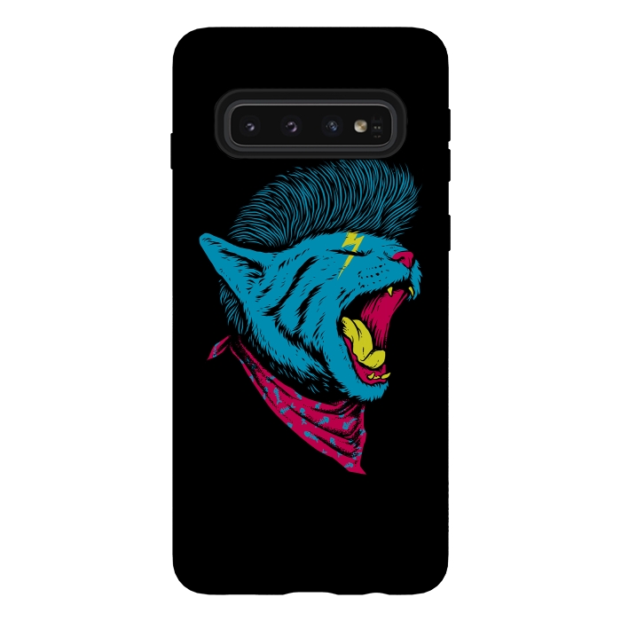 Galaxy S10 StrongFit Cat Punk by Afif Quilimo