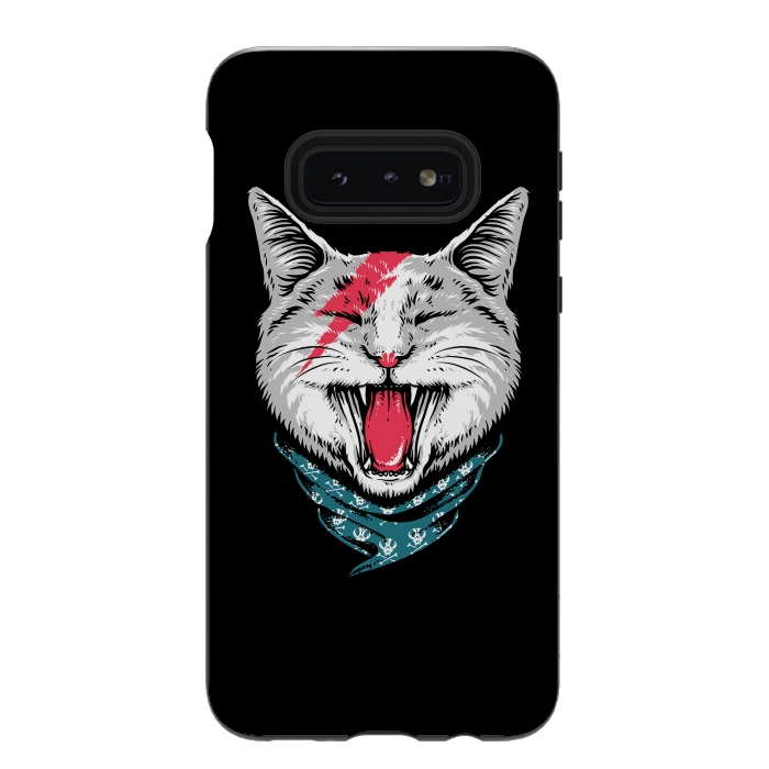 Galaxy S10e StrongFit Cat Rock by Afif Quilimo