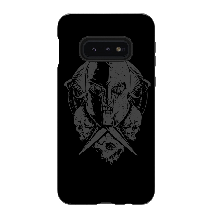 Galaxy S10e StrongFit Skull Spartan by Afif Quilimo