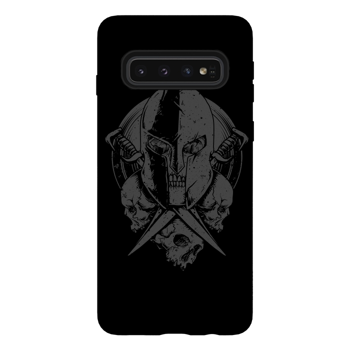 Galaxy S10 StrongFit Skull Spartan by Afif Quilimo