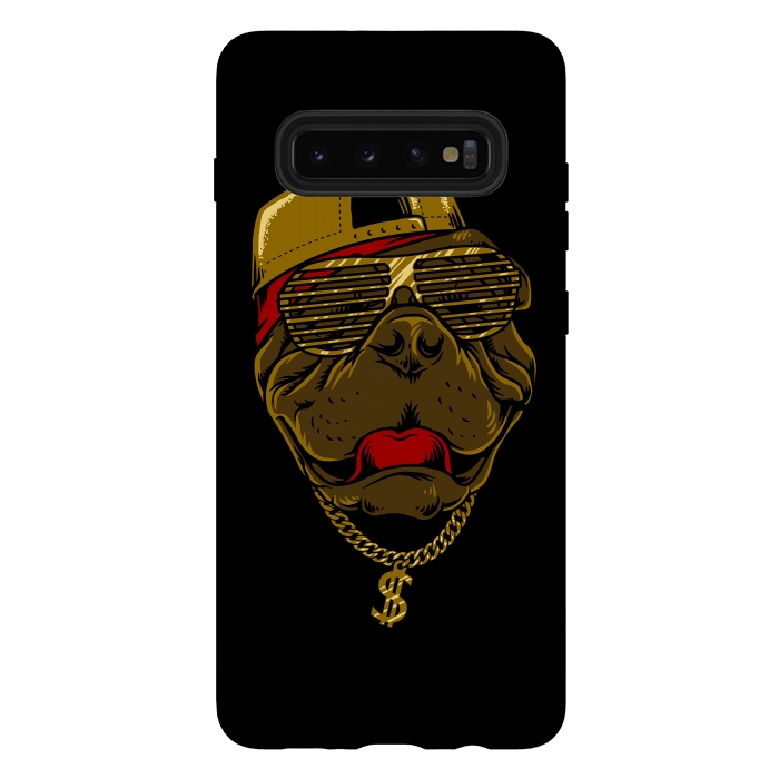 Galaxy S10 plus StrongFit Dog Hip Hop Style by Afif Quilimo