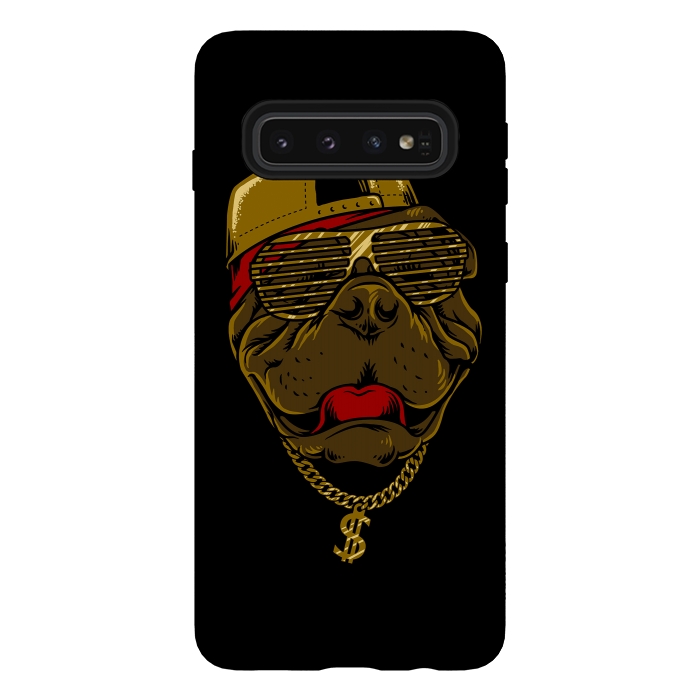 Galaxy S10 StrongFit Dog Hip Hop Style by Afif Quilimo