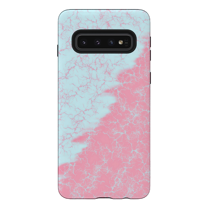 Galaxy S10 StrongFit Light blue and pink by Jms