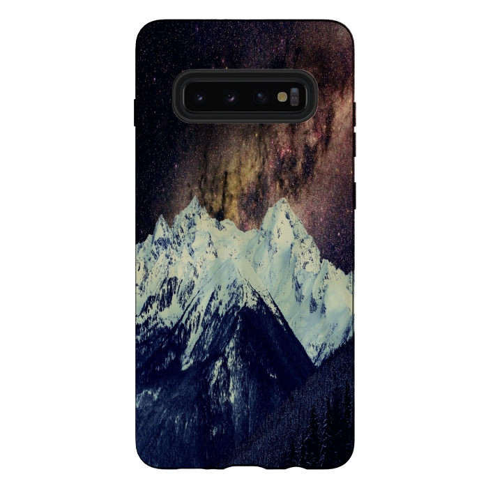 Galaxy S10 plus StrongFit Milkyway Mountain by Joanna Vog