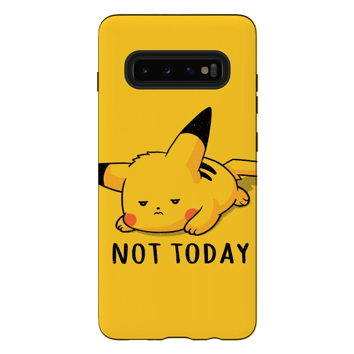 Galaxy S10 plus StrongFit Pikachu Not Today by eduely