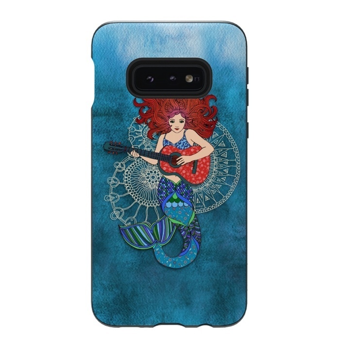 Galaxy S10e StrongFit Musical Mermaid by Micklyn Le Feuvre