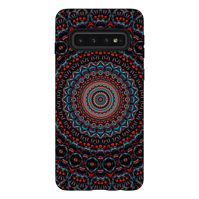 Galaxy S10 StrongFit Abstract Mandala by Art Design Works