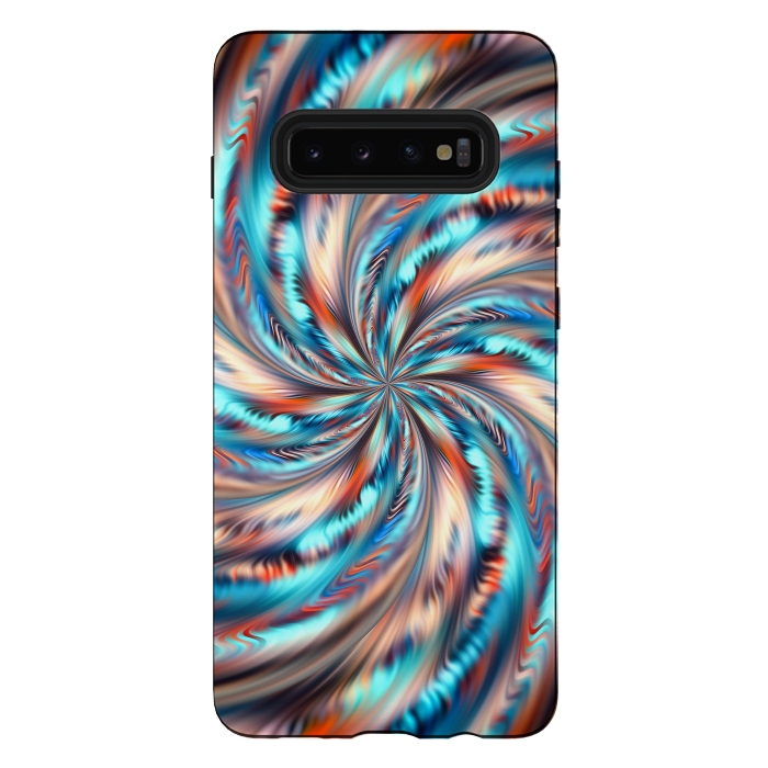 Galaxy S10 plus StrongFit Abstract Swirl by Art Design Works