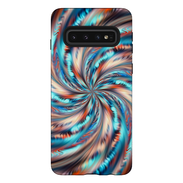 Galaxy S10 StrongFit Abstract Swirl by Art Design Works