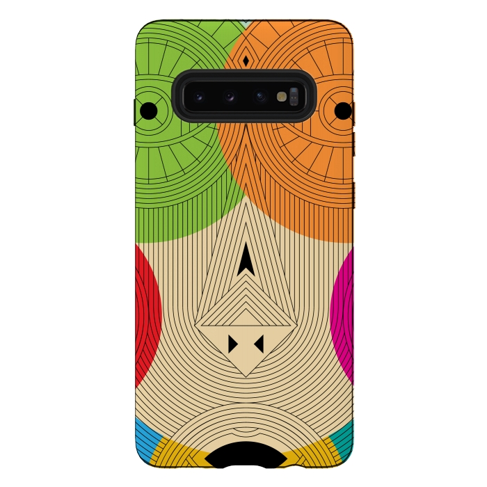 Galaxy S10 plus StrongFit masque aztec by TMSarts
