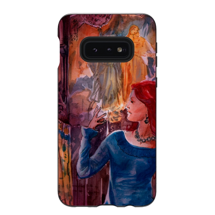 Galaxy S10e StrongFit Womans and Art by Max LeTamis