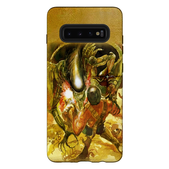 Galaxy S10 plus StrongFit Aliens and War by Max LeTamis