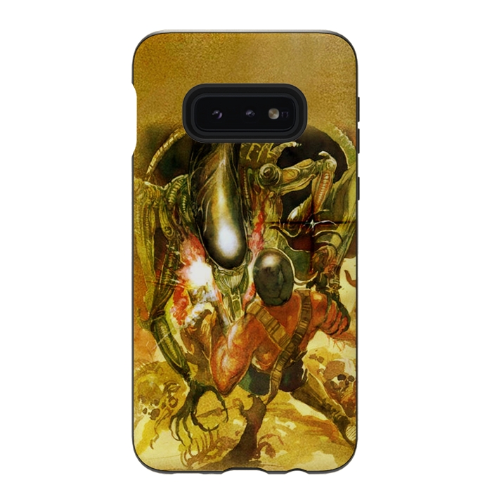 Galaxy S10e StrongFit Aliens and War by Max LeTamis