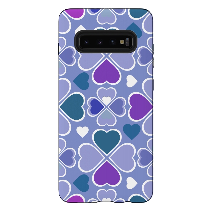 Galaxy S10 plus StrongFit Hearts Flower Creation by Bledi