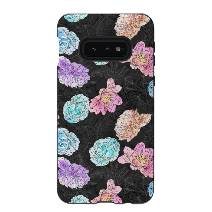 Galaxy S10e StrongFit Color Pop Floral by Noonday Design