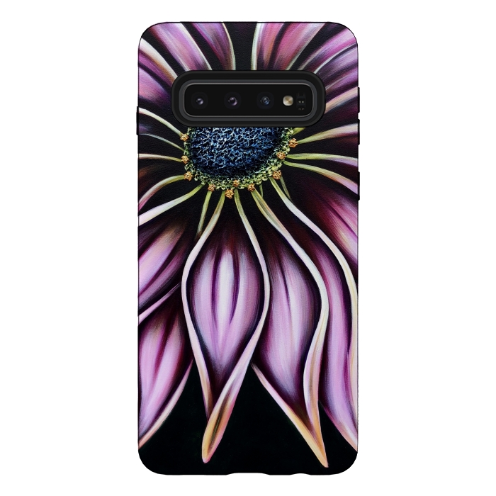 Galaxy S10 StrongFit Wild Cone Flower by Denise Cassidy Wood