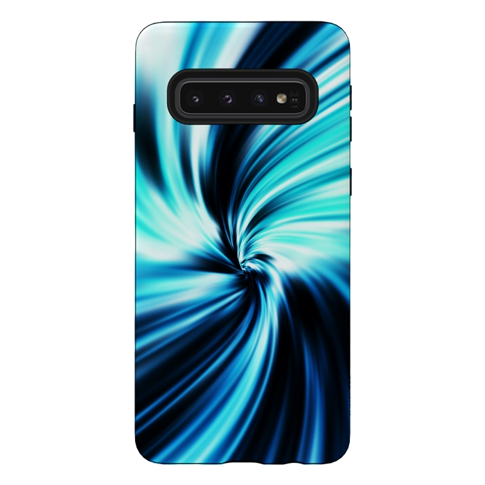 Galaxy S10 StrongFit Blue Swirl by Art Design Works
