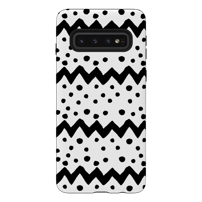 Galaxy S10 StrongFit Nordic pattern by Laura Nagel