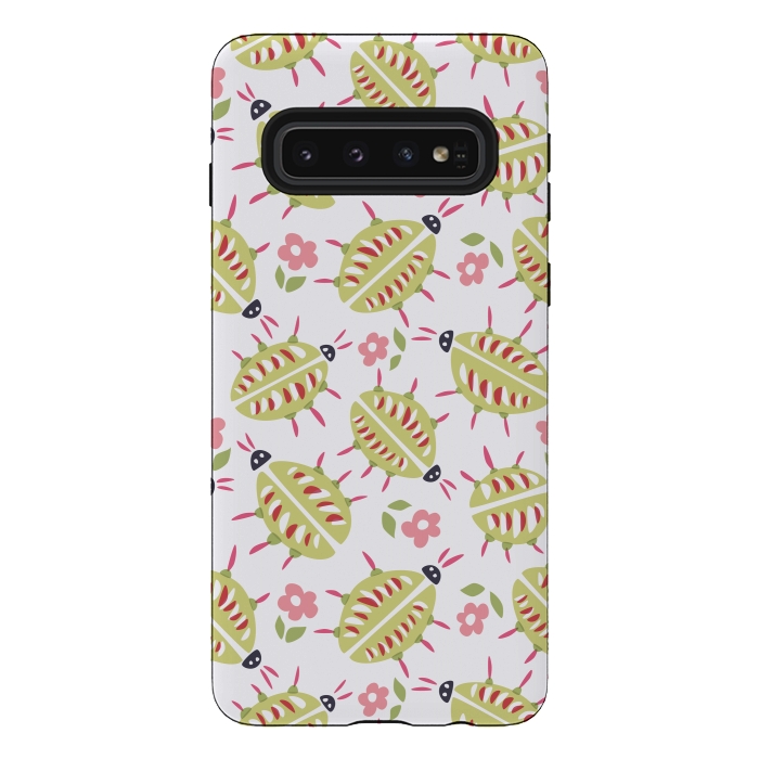 Galaxy S10 StrongFit Funny Bugs With Wooden Legs by Boriana Giormova