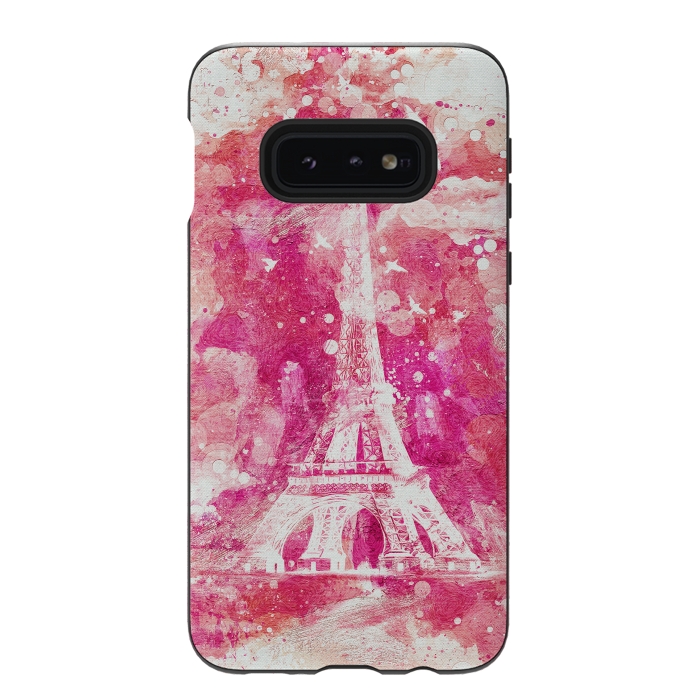 Galaxy S10e StrongFit Artistic XLIV - Eiffel Tower Paris by Art Design Works